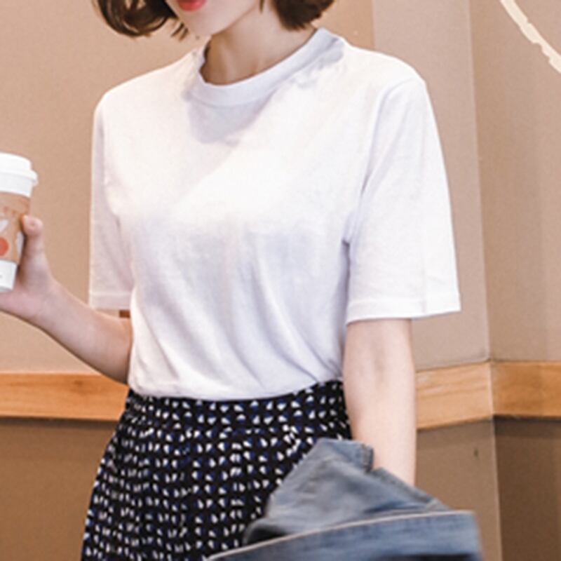 クルーネック 半袖 無地Tシャツ