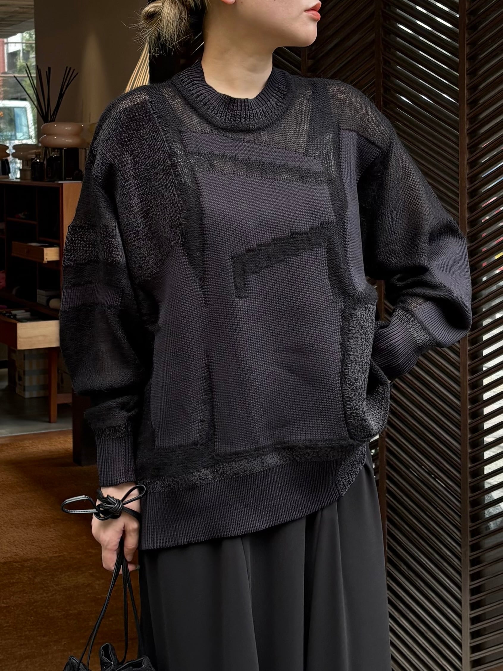 トップス 20ss mame kurogouchi knit tops green 20ss mame kurogouchi knit tops green mame kurogouchi 20SS