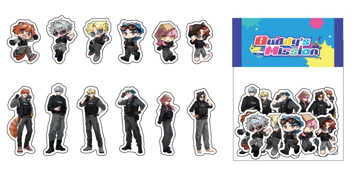 まじめにヤバシティ 本気れんぼ　アクリルチャーム　フレークシール　ショッピ　④ ショッピ まじめにヤバシティ 本気れんぼ 6連アクリルチャーム まじめ