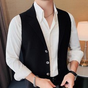 business casual vest tops 00241