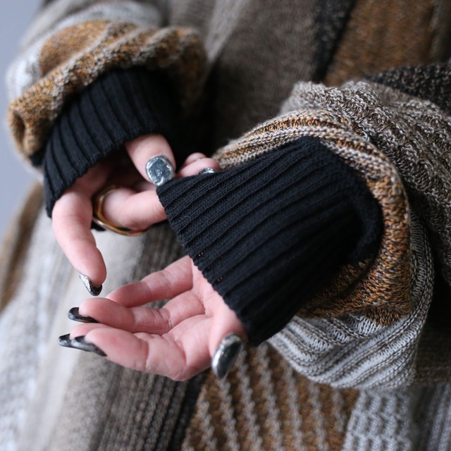 3D knitting full pattern over silhouette good coloring sweater