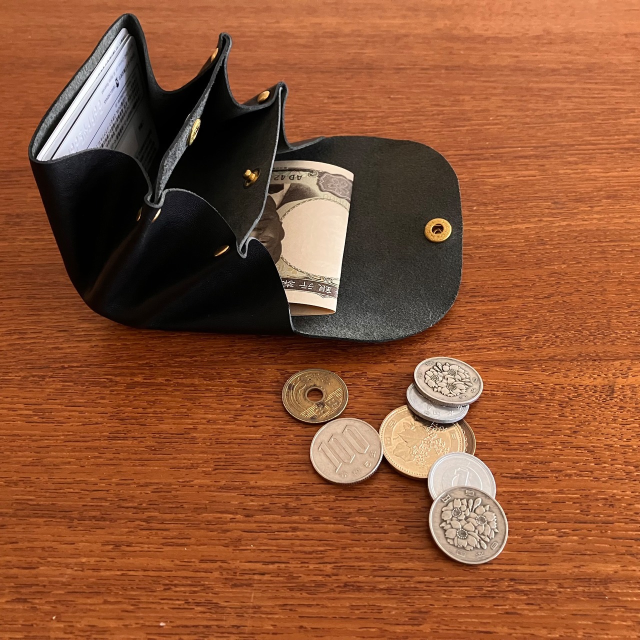 KASHIME MINI WALLET・WALTZ (BLACK)