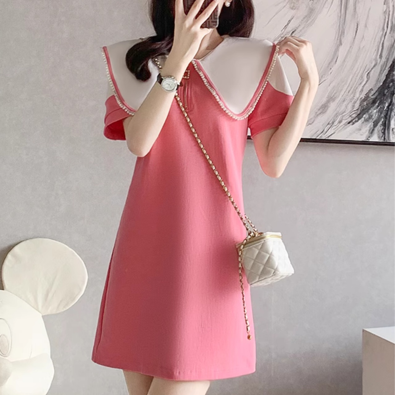 Loose Slimming Elegant Dress 5065