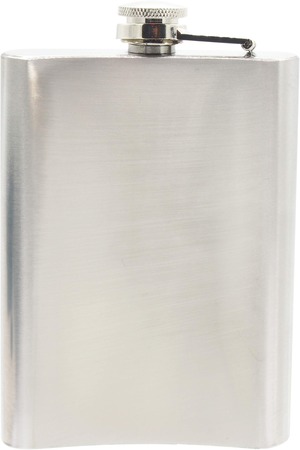 【特価処分】オーディオファン ステンレス製 スキットル ヒップフラスコ ステンレスボトル 携帯ボトル フラスクボトル 530ml (18oz)