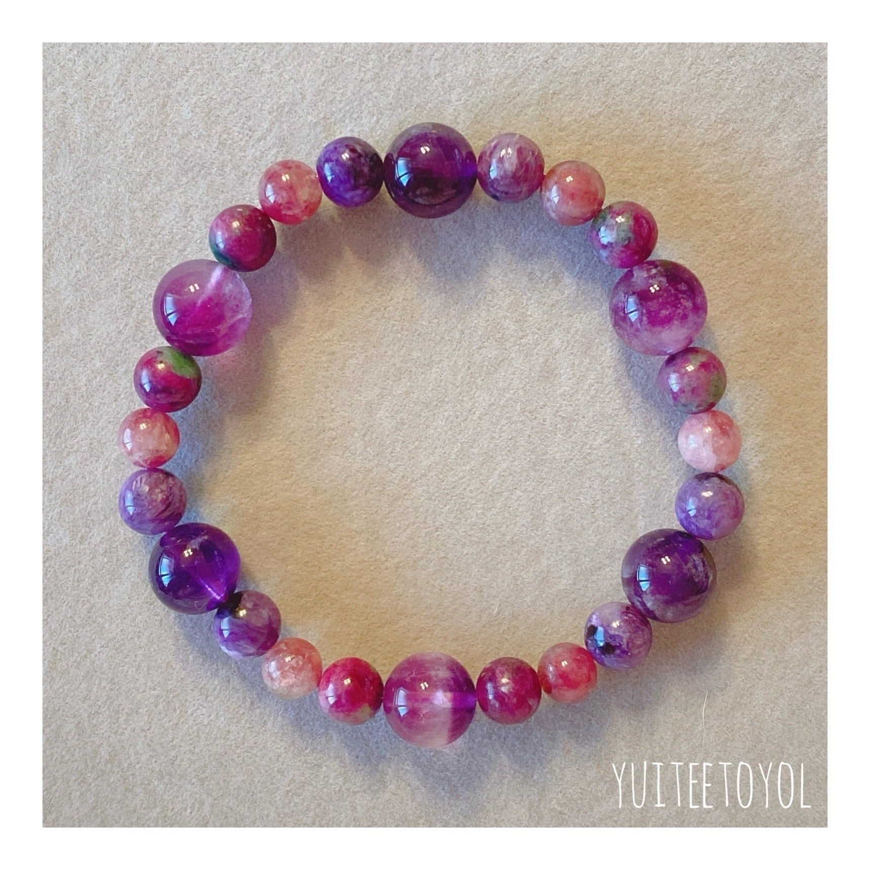 Crown(第7チャクラ)ブレスレット17cm