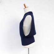 MAISON CARRÉE CASHMERE VEST "NAVY"