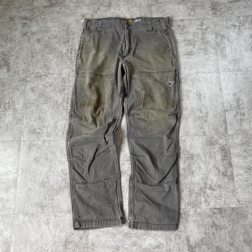 20s ニカラグア製 グレー ダブルニー Carhartt 34×30