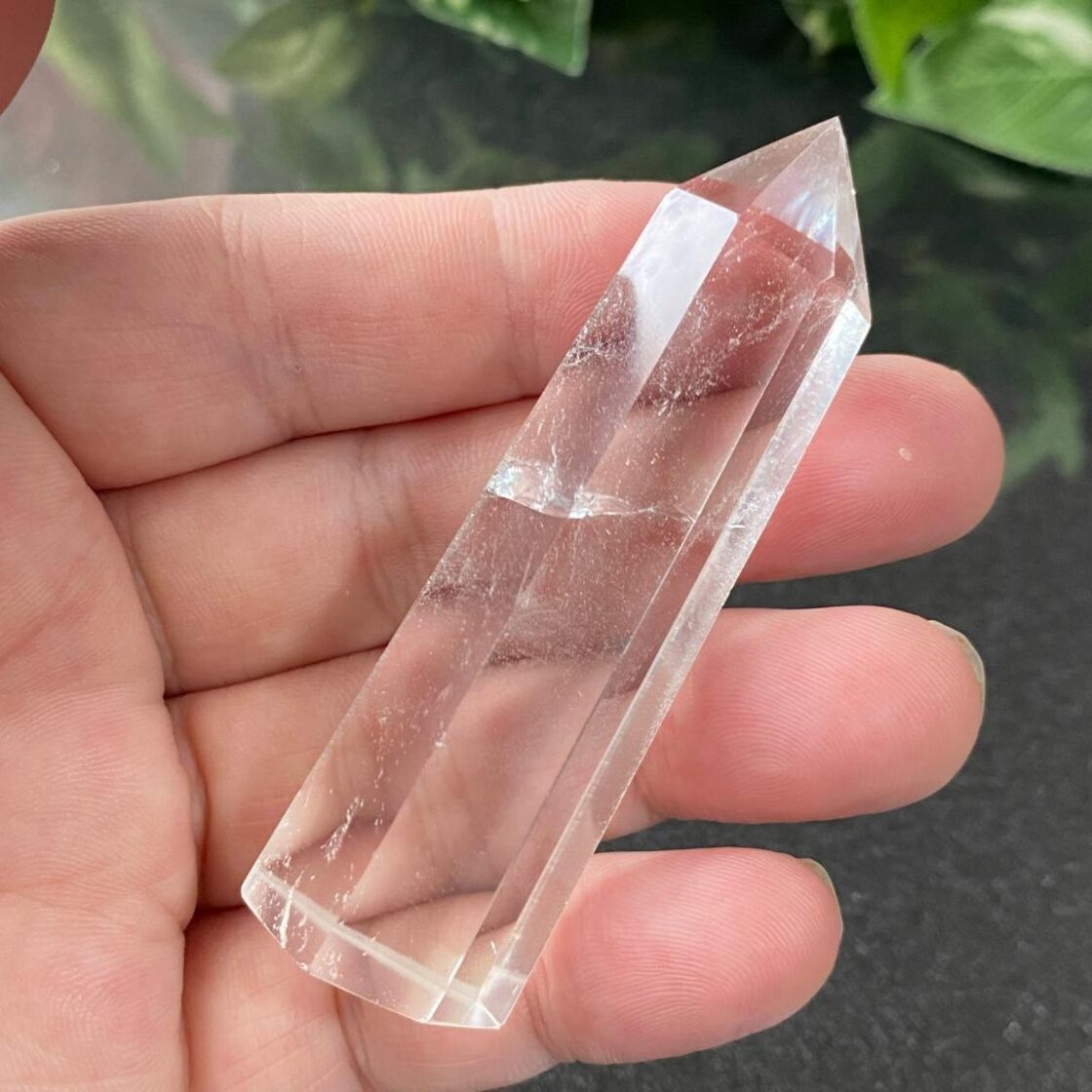217☆天然水晶【タワー・ポイント・原石】天然石インテリア置物風水 