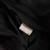 allegri ITALY アレグリ 襟ニット ジップ ハーフコート 48 /メンズ/チャコール系