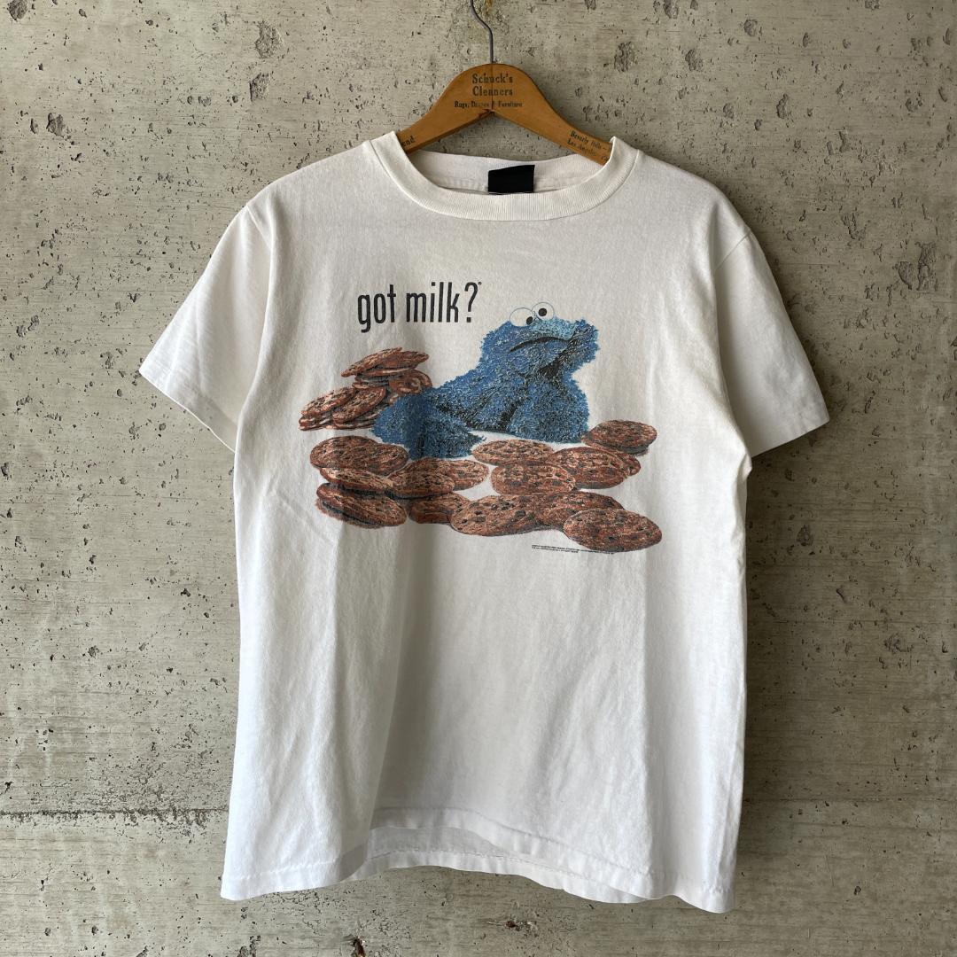 XZ372 Tシャツ クッキーモンスター セサミストリート 90s ビンテージ  