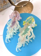 クラゲのヘアクリップ