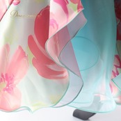 社交ダンス 衣装 スタンダード ドレス スタンダードドレス ワンピース 花柄 ミント SEKINE セキネ デモ 競技 パーティ 発表会 日本製 ピンク系 ブルー系 グリーン系 花柄 カラフル おしゃれ 可愛い 女性用 ドレス ワンピースドレス フラワープリント ダンス衣装 発表会用 スタイルアップ 舞台衣装 競技用 花モチーフ