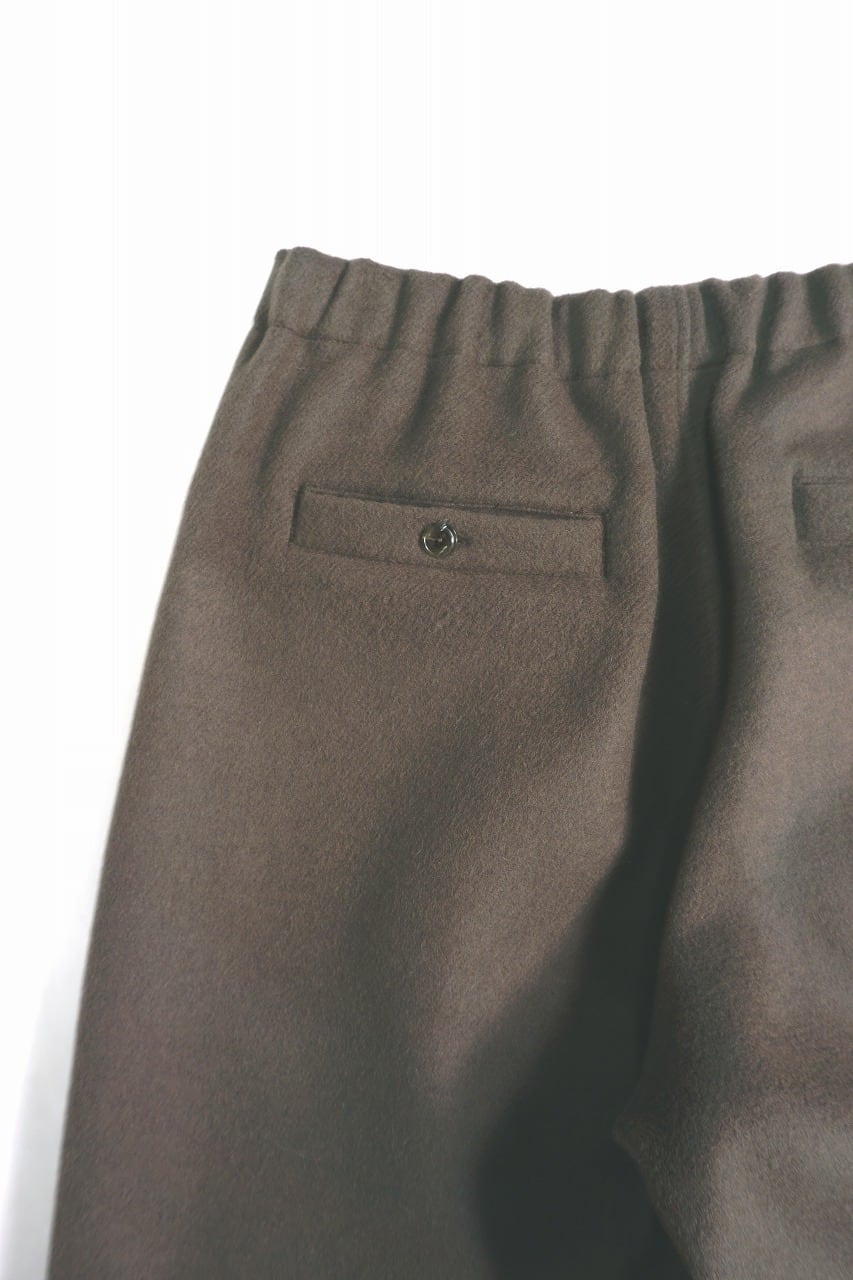 Wool Beaver Wide Easy Pants