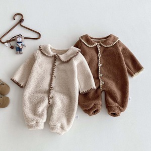 【冬作】シンプルボアオールインワン