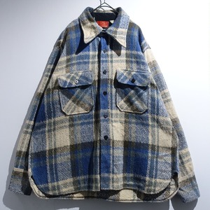 70s “Sears” Multicolor Check Pattern Design CPO Jacket