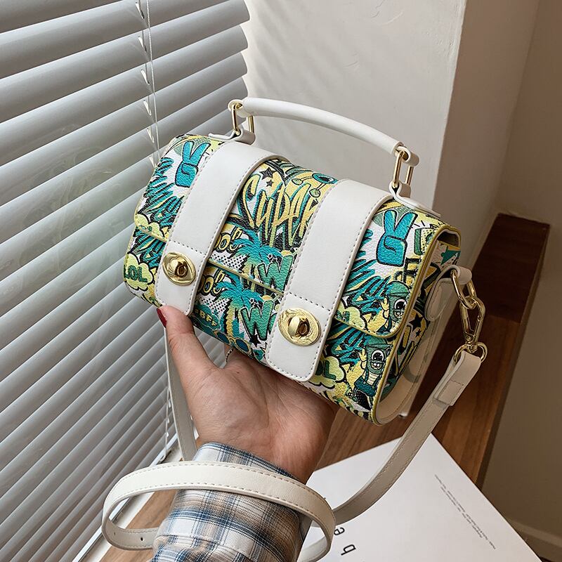 サマー 夏物 スクウェア メッセンジャーバッグ 手作りハンドバック71862520585