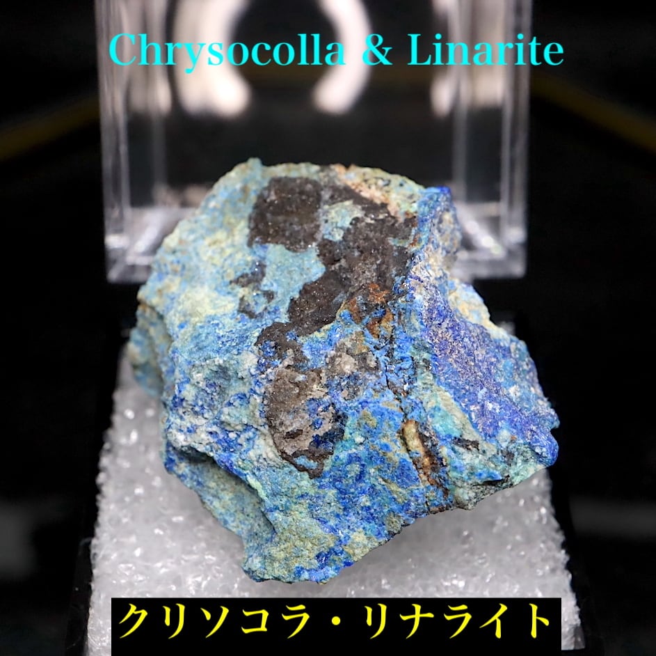 クリソコラ リナライトケース入り 青鉛鉱 珪孔雀石 18,3g CHS090 鉱物 原石 天然石 パワーストーン