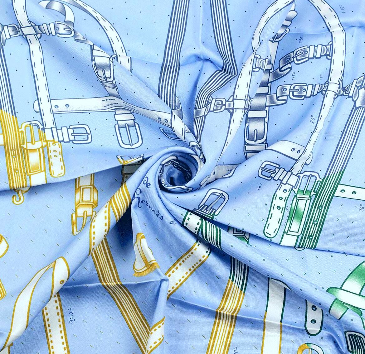 HERMES エルメス スカーフ カレ90 希少 アルネドティモン （Harnais de