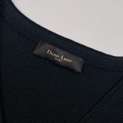 Demi-Luxe BEAMS デミルクス ビームス Vネック ニット 長袖 ワンピース /ブラック レディース
