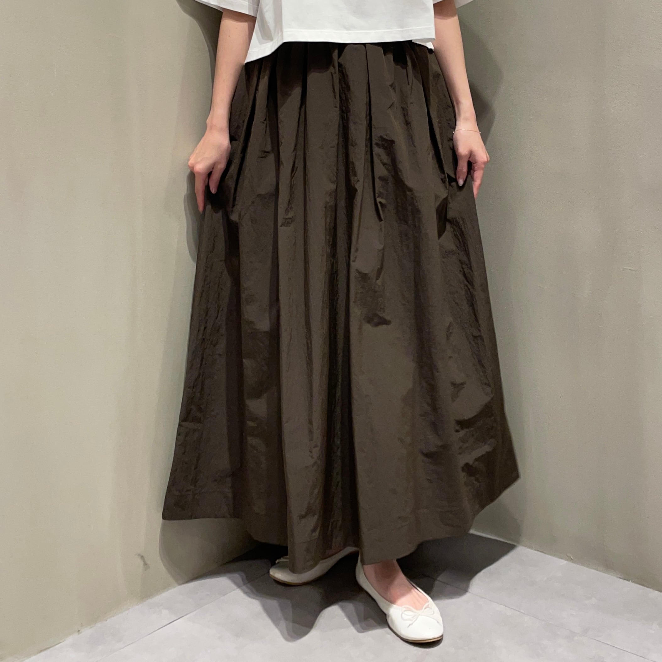 アナナ　スカート 新色】anana/リップストップタックギャザースカート | 20ｰtwentyｰ