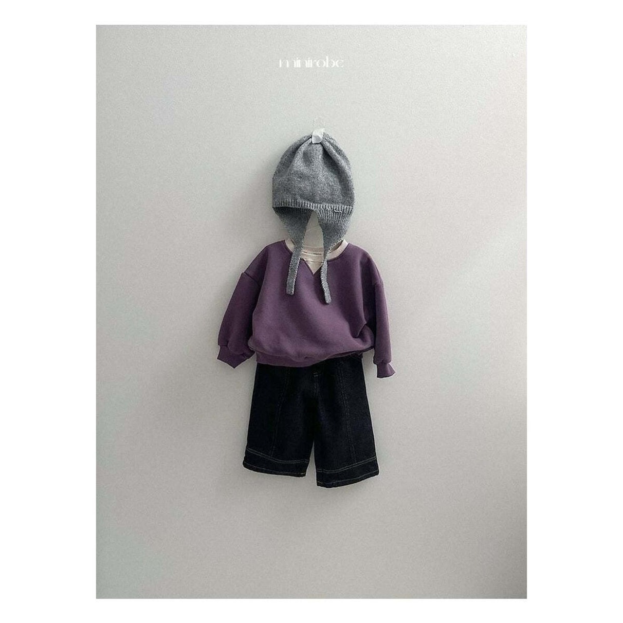 【取寄】minirobe ノンフェード切り替えパンツ｜冬服｜韓国子供服