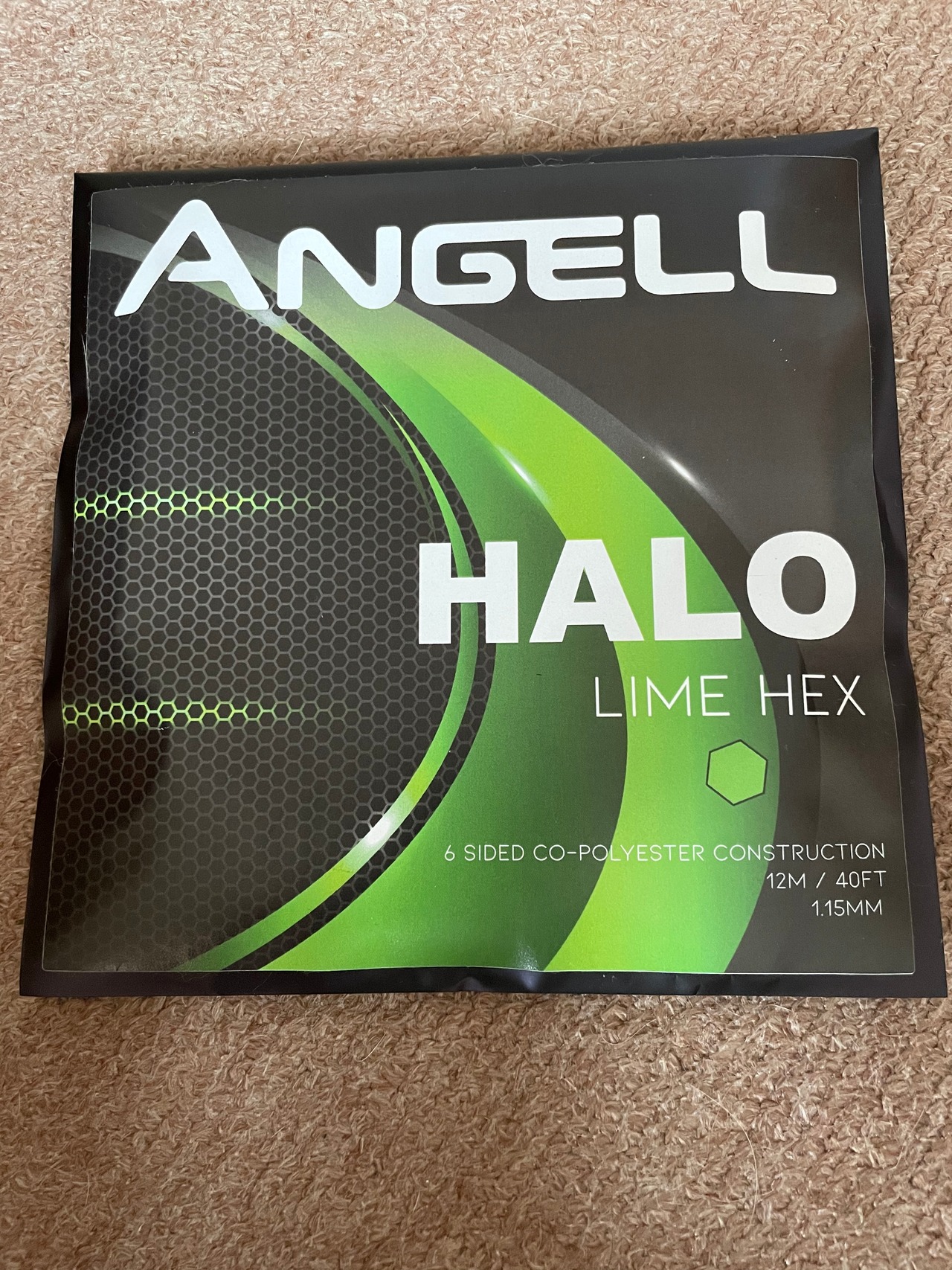 アンジェル HALO ライムヘックス 1張りリールカット品 | angelltennis
