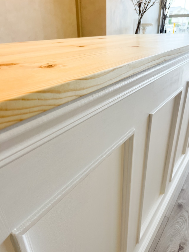 お花屋さん向け作業台カウンター68 (梱包作業に向いたオーダーメイドレジ台)W1800