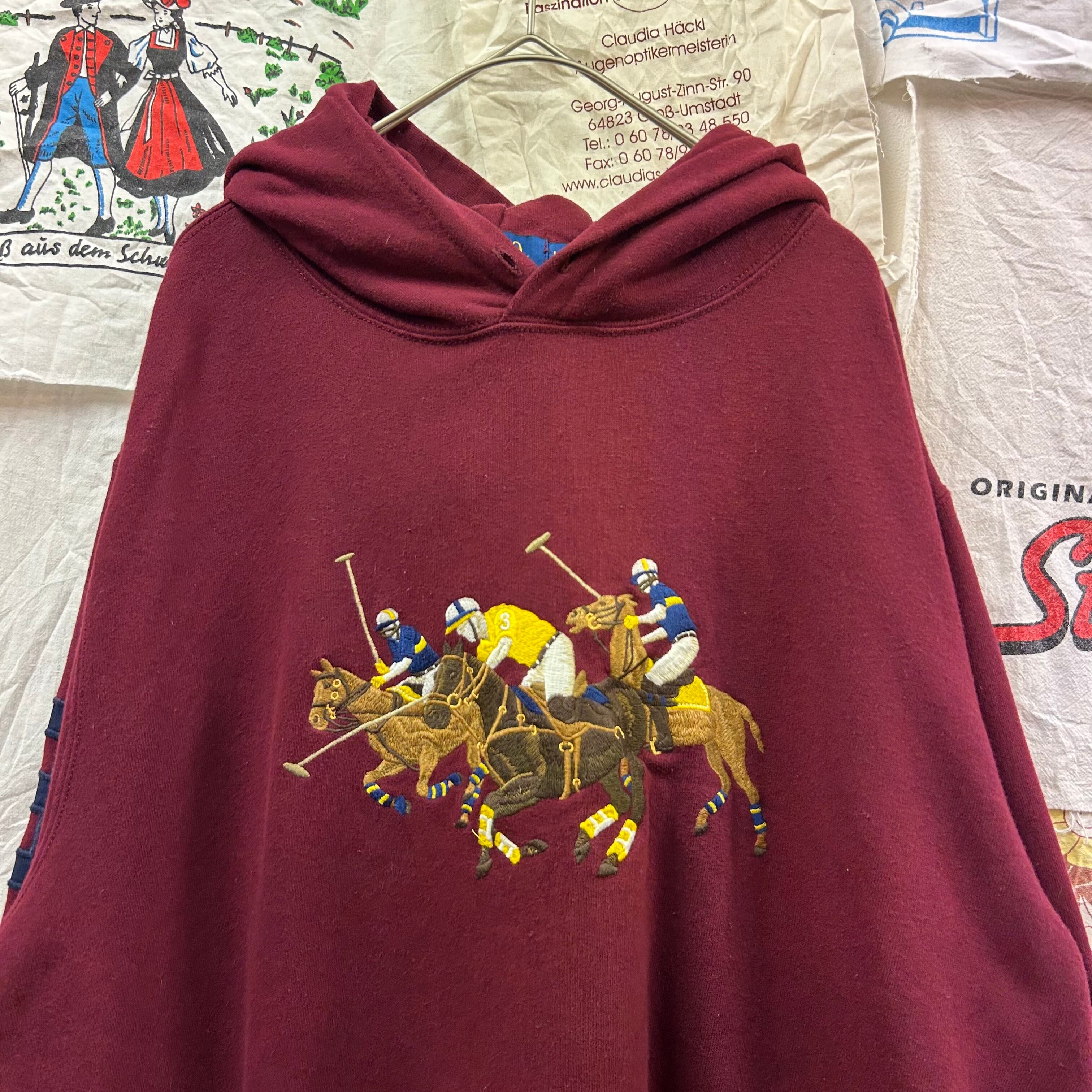 POLO RALPH LAUREN トリプルポニーフロント刺繍フーディ | 古着屋PENNY