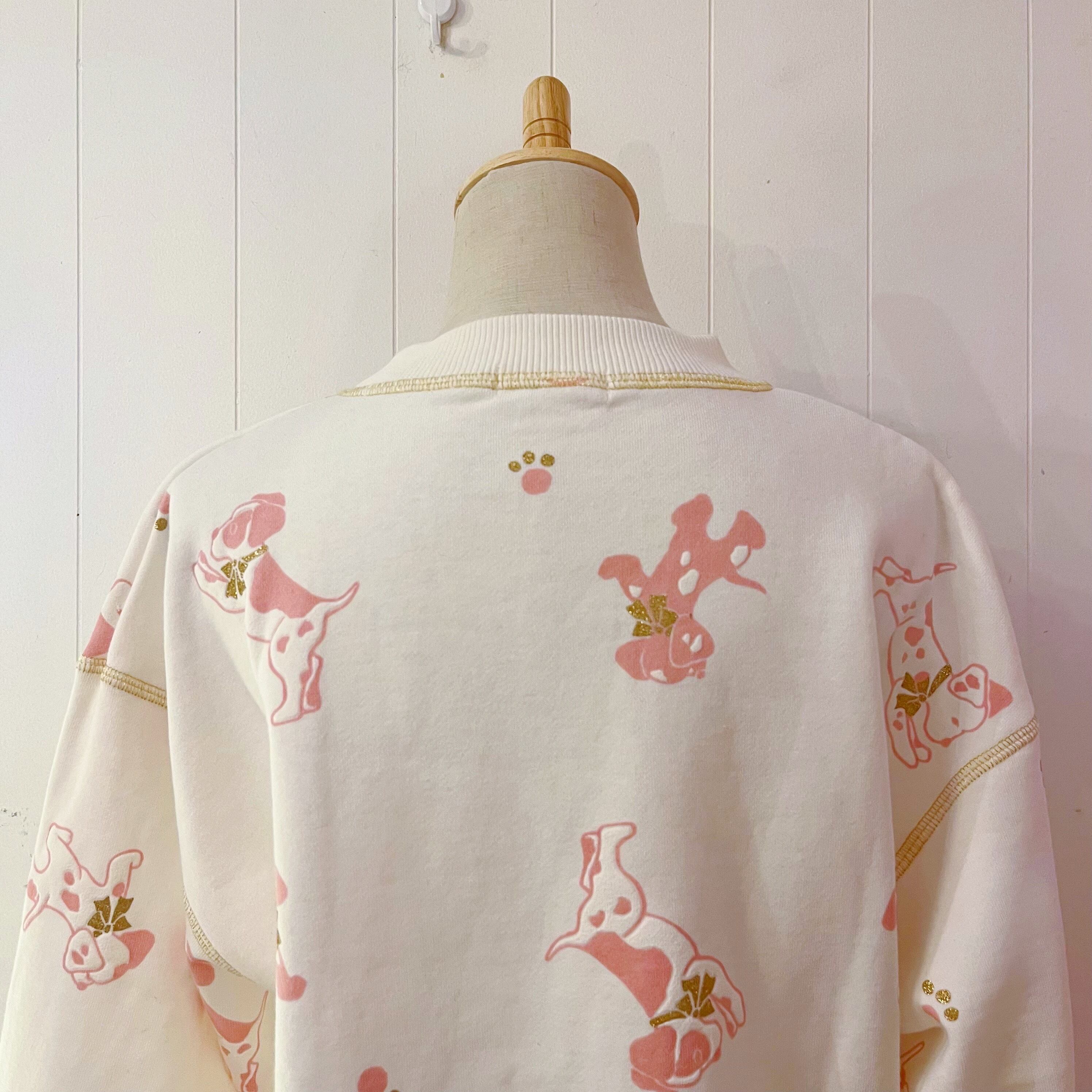 white dog lame sweat