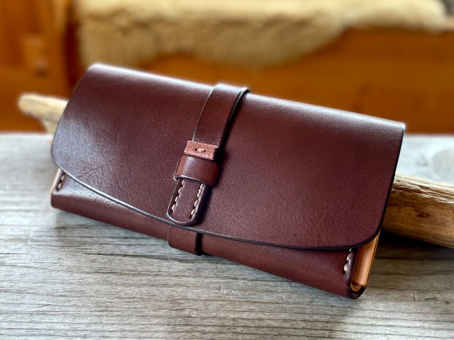 ロングウォレット 刻印サービス付［ブラウン］Long Wallet［Brown］／本革 レザー 長財布 ヴァイキング 北欧 Leather Viking