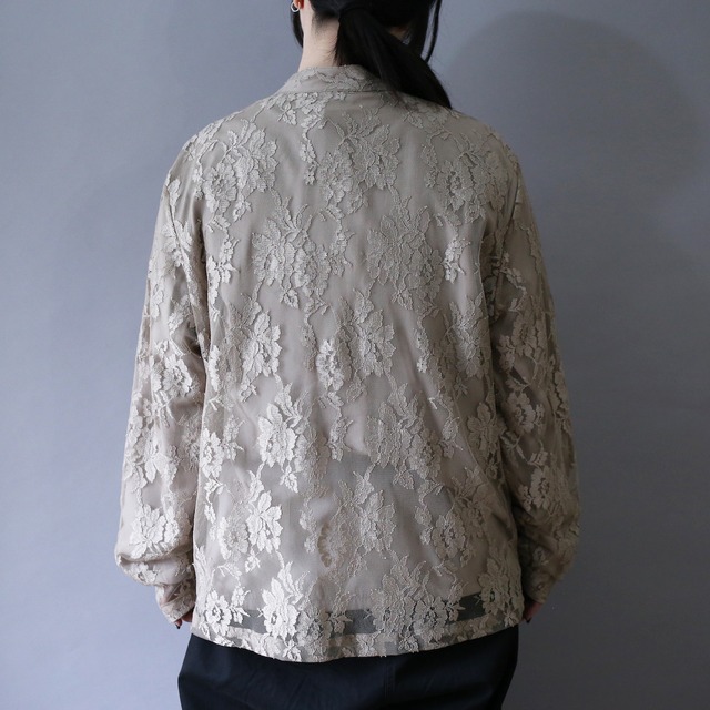 lace fabric flower pattern special china shirt