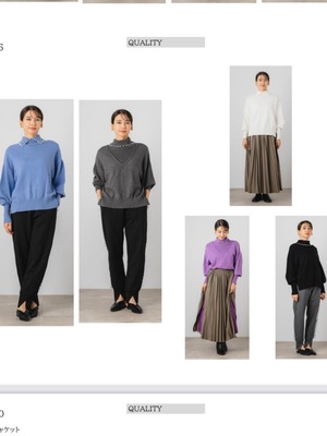 ガレナ galena GALENA　パール付きニット 前後着用可能