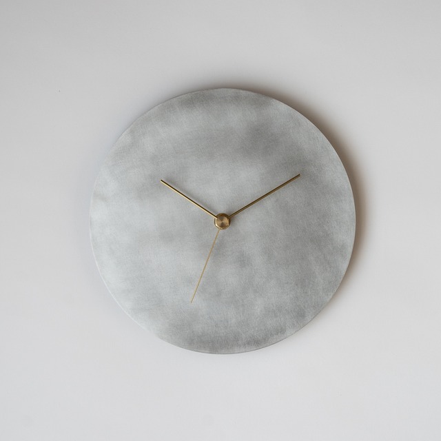 壁掛け時計 ＜タイプ2-220＞ / アルミニウム　minimal wall clock <type2-220> / aluminum