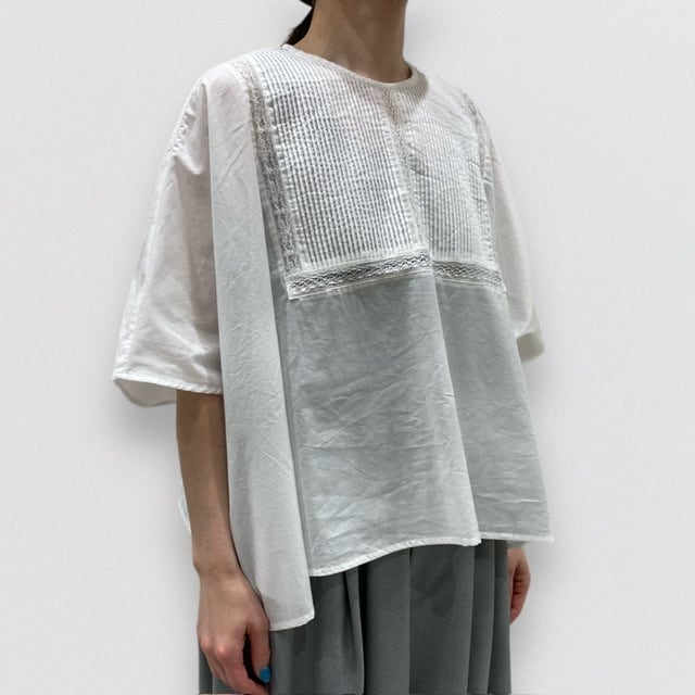 mizuiro ind pin tuck short poncho blouse | CoCo Cuore