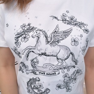 ラメ刺繍Tシャツ