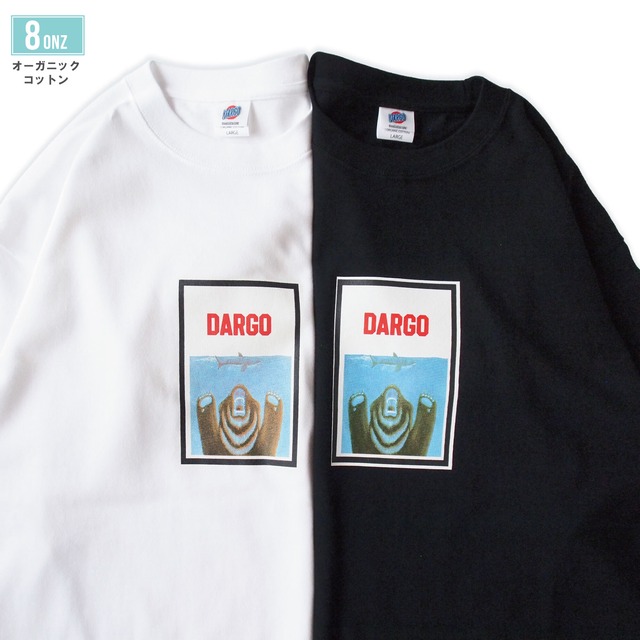 【DARGO】"SHARK vs BEAR" 8onz Organic Cotton T-shirt（2color）