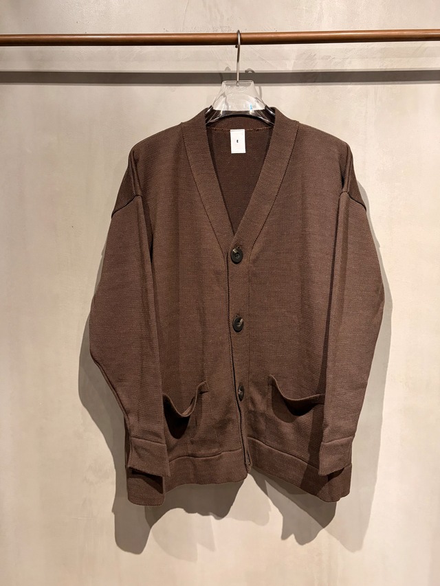RL 【OVER V CARDIGAN - DK BROWN -】