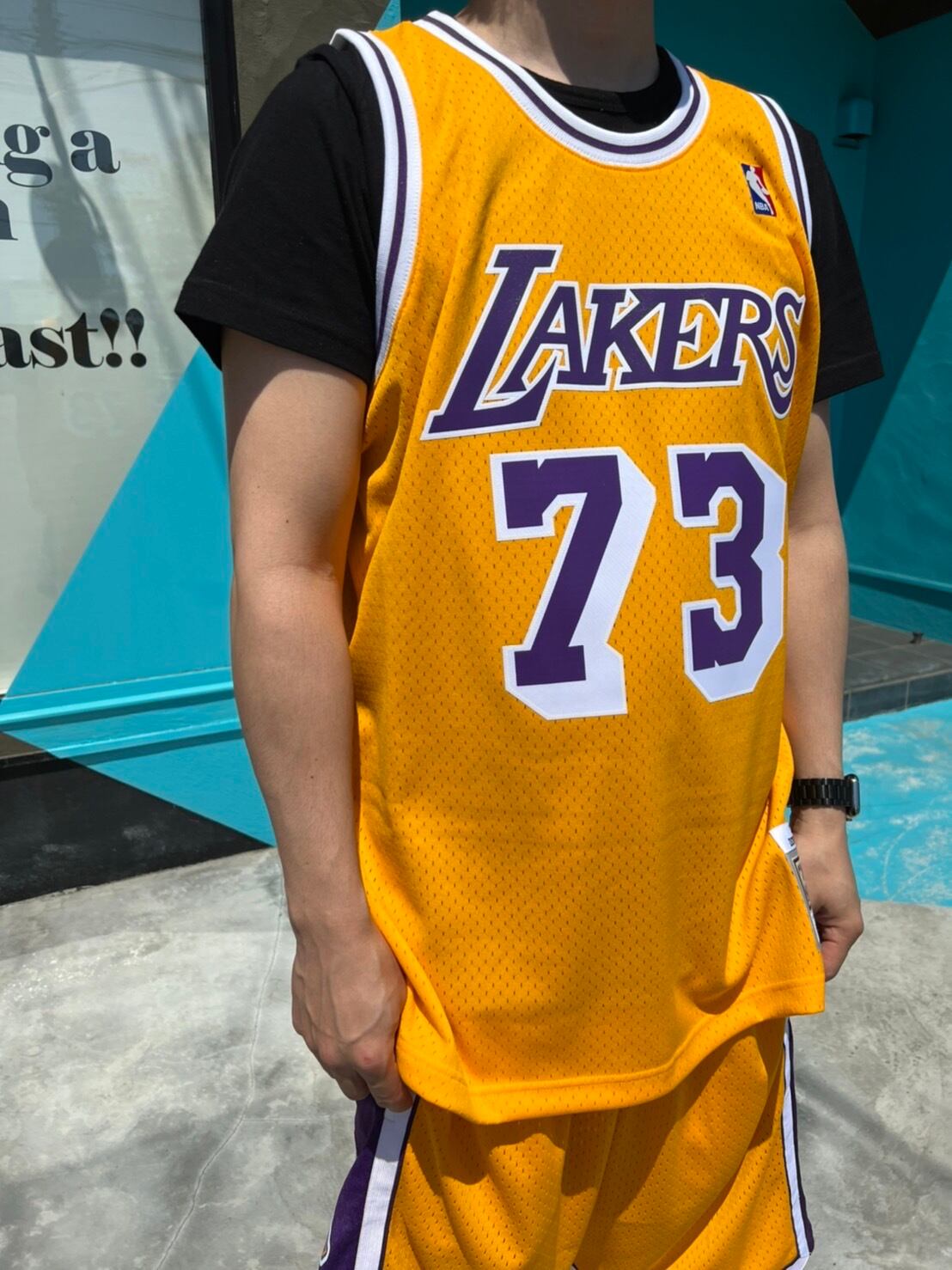 Mitchell & Ness LOSANGELS LAKERS SW‐Jersey ”DENNIS RODMAN” 1998‐99
