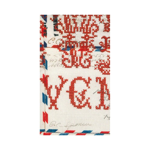 2027 DIARY　ミントデザインズ  レター刺繍プリント・レッド