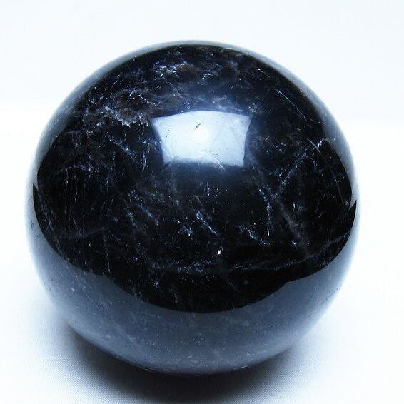 1.2Kg モリオン 黒水晶 丸玉 94mm スフィア 一点物 151-9297