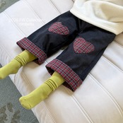 ニニベロ / ninibello / ラブミーチェックデニムパンツ / 韓国子供服 / キッズ / 26winter〖取寄〗*XS~XXL*