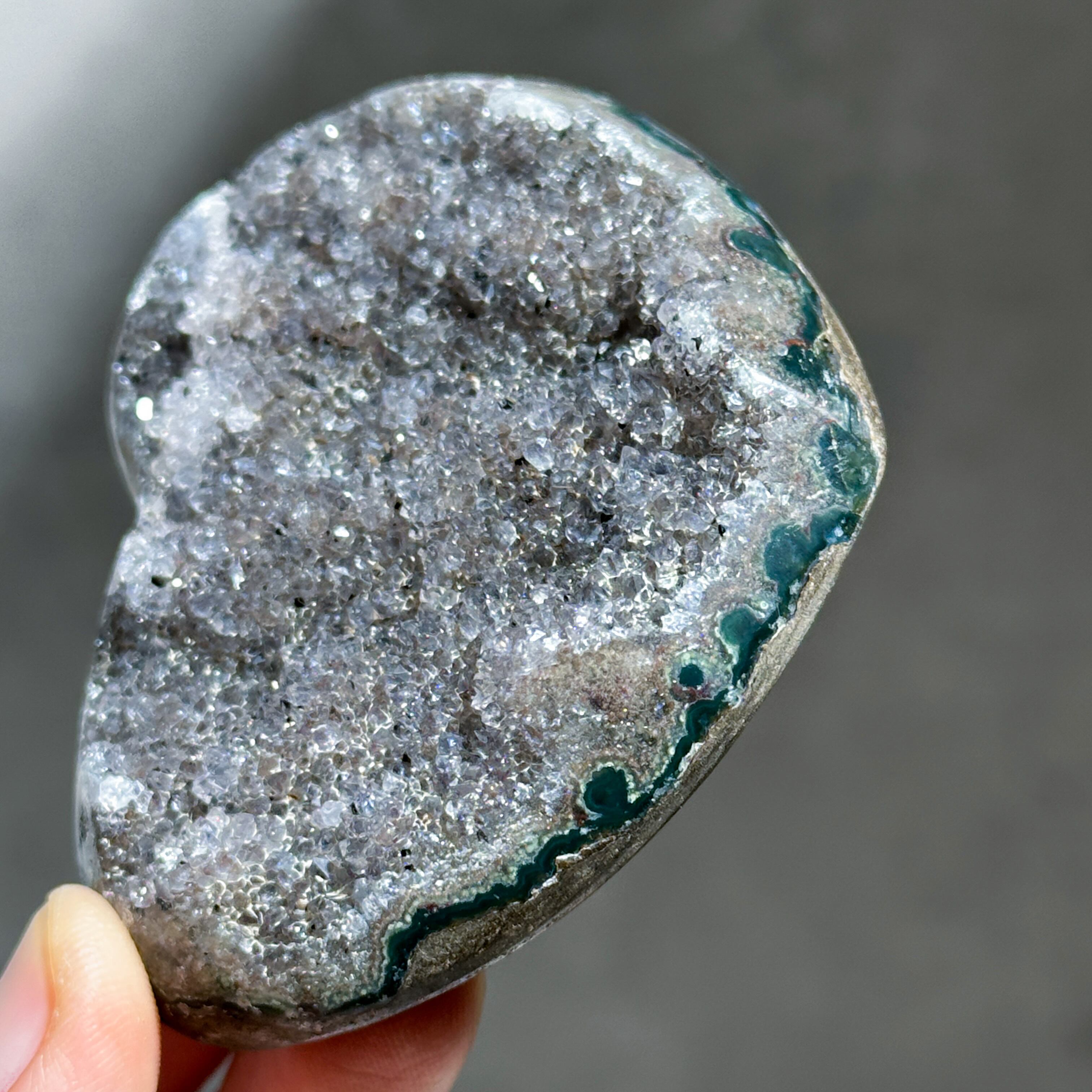 アゲート×アメジスト ハート54◇ Agate× Amethyst ◇天然石・鉱物