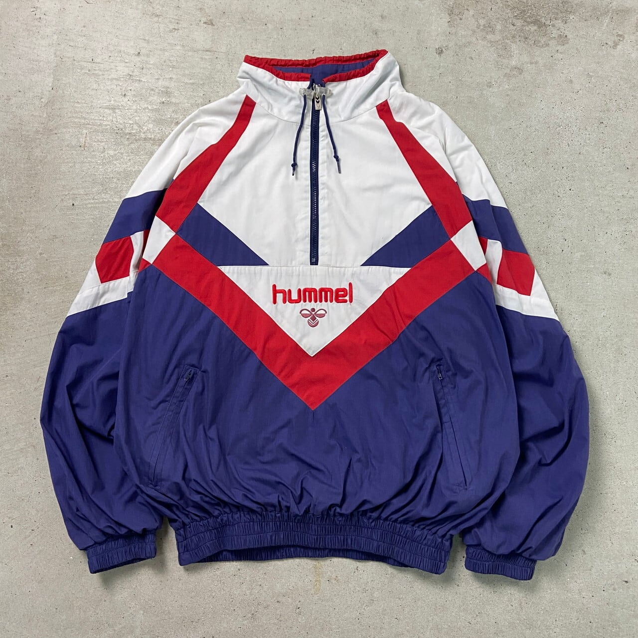 90年代 hummel ヒュンメル ウォームアップジャケット ハーフジッププル