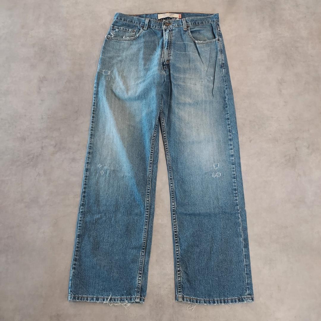 リーバイス569 W32 ワイド バギー 青 古着 Y2K 00s 21723 リーバイス569 W32 ワイド バギー 青 古着 Y2K 00s 21723 | fuufu