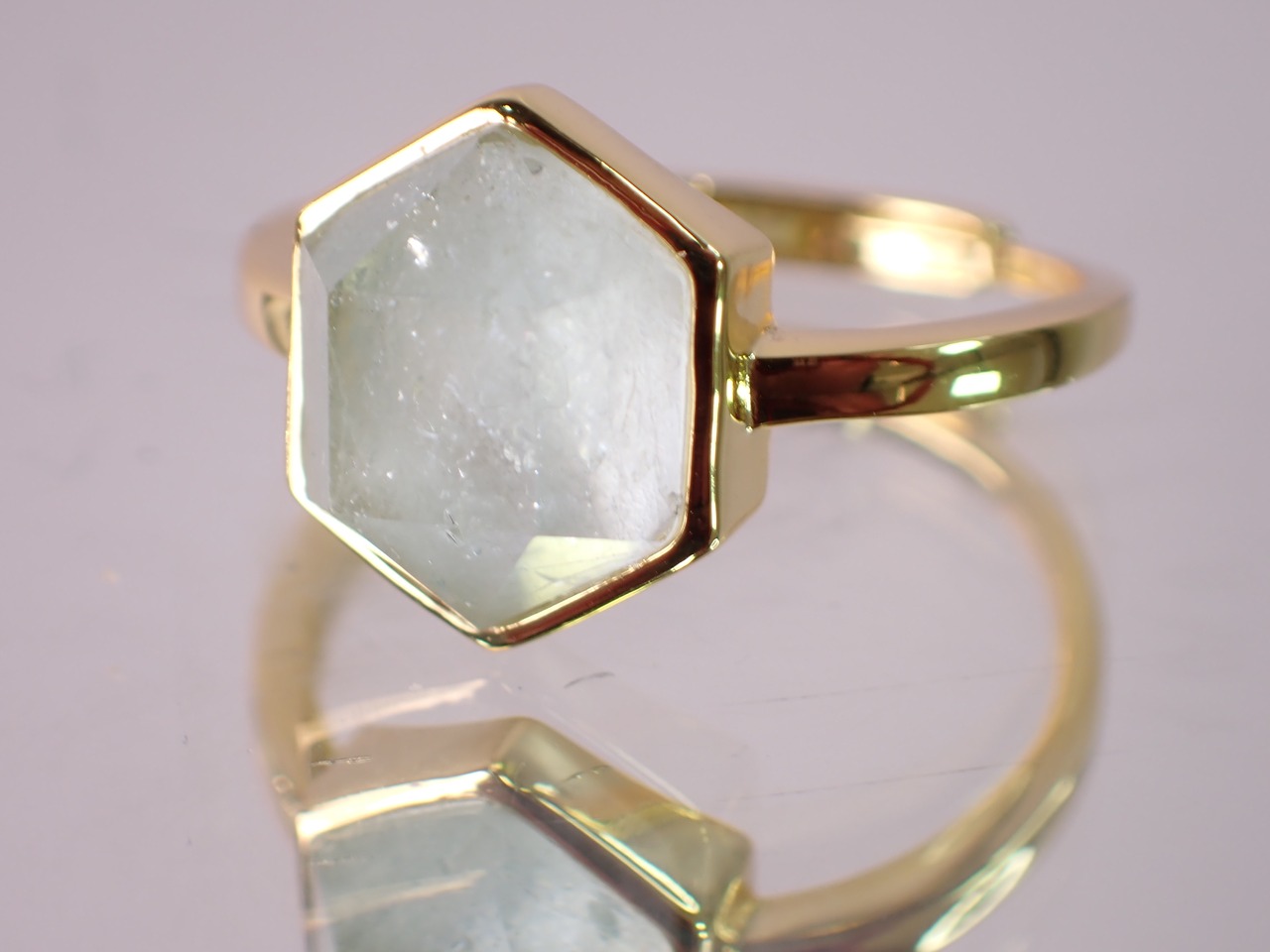 【サイズフリー】Sv925　クォーツリング　[D1-80]