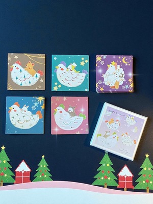 メモ紙セット『光の雪とコッコの木』