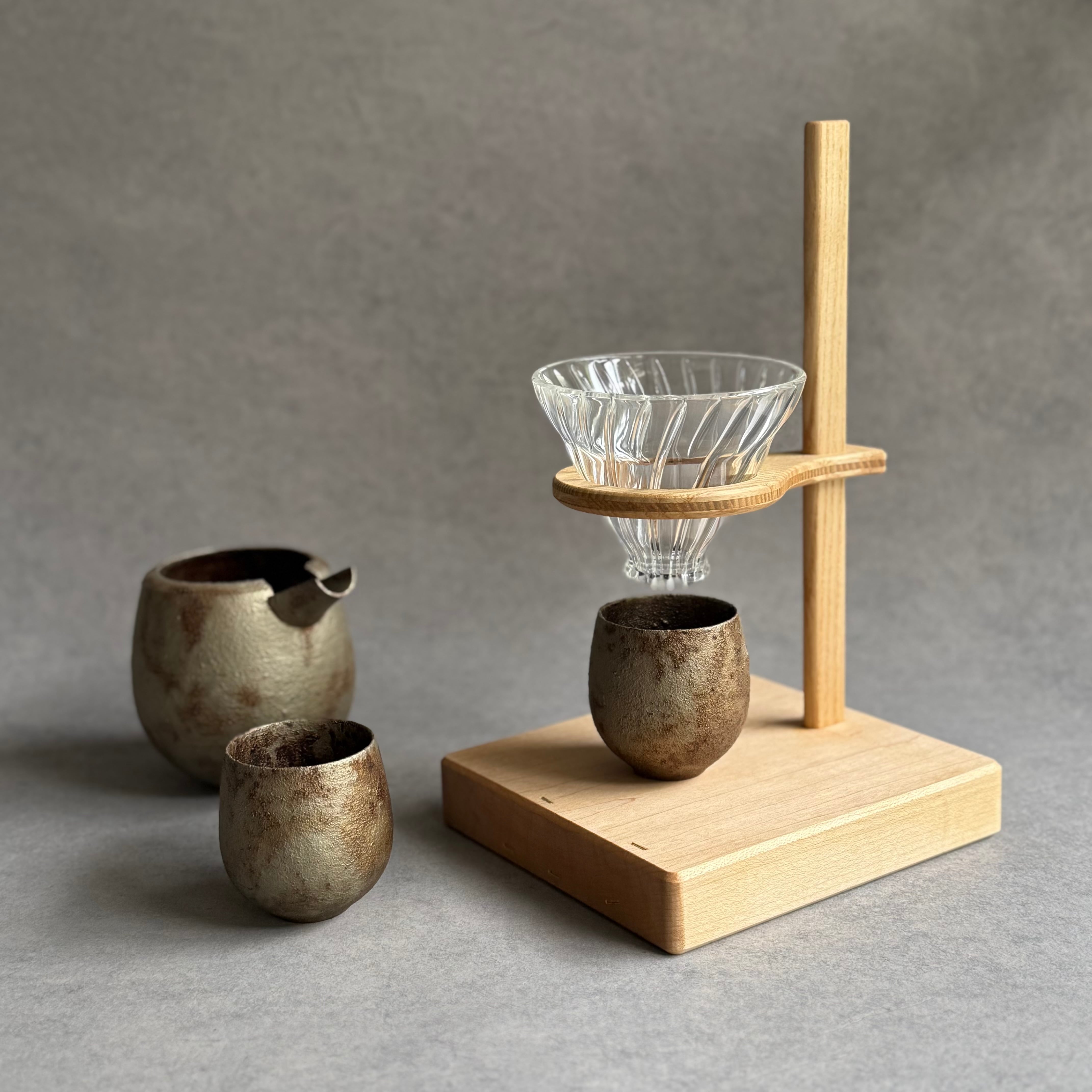 田澤祐介 丸長形片口 蒔地漆 濃錫錆 | gallery 一白