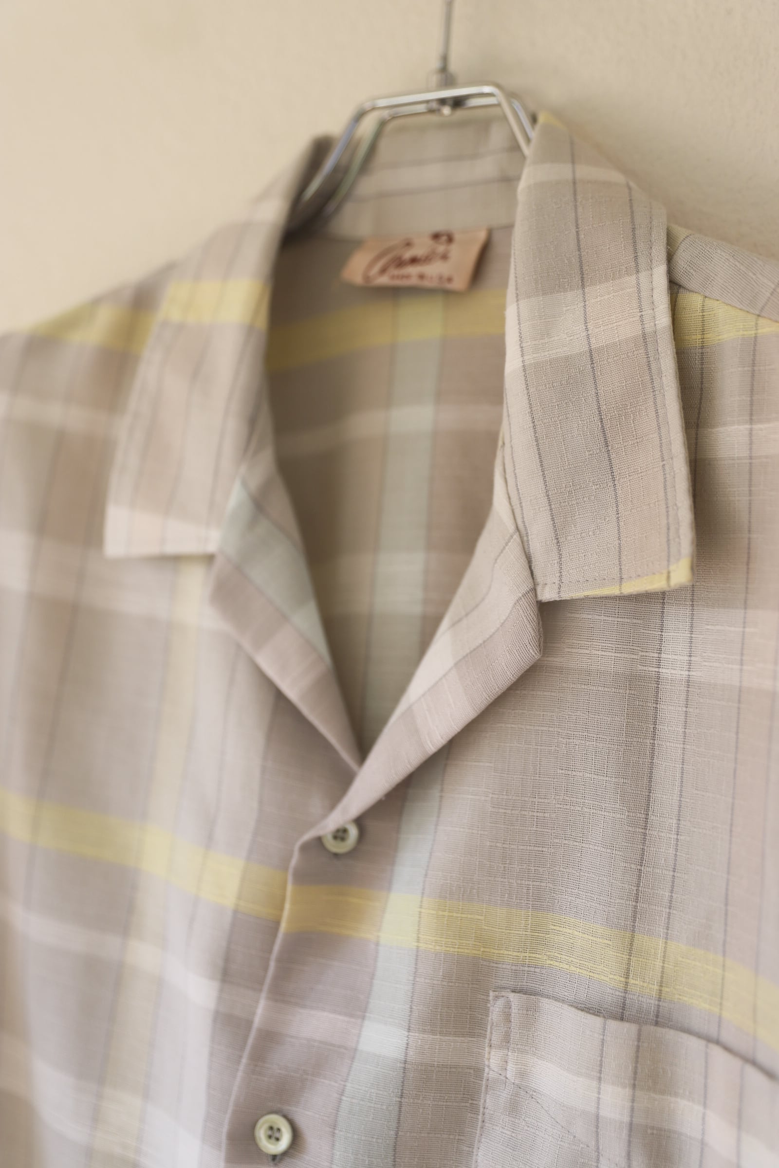 極美品】60s special Vintage open collar shirt big size made in USA