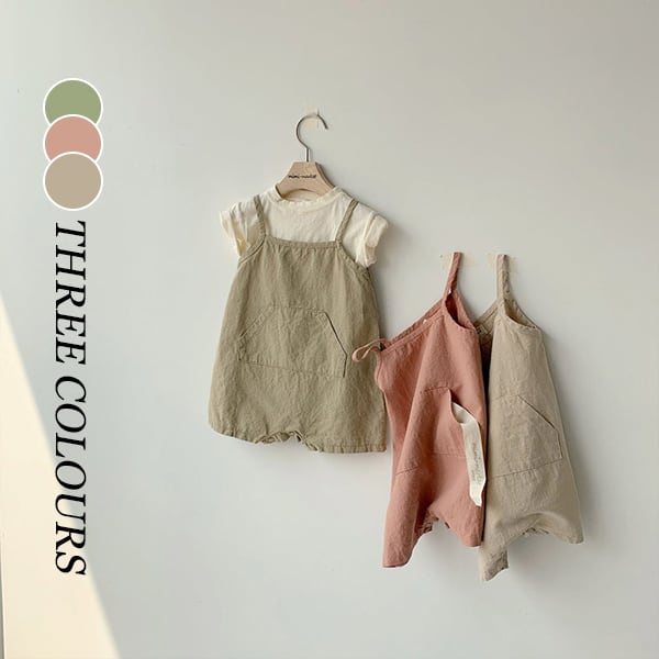 【BABY&KID】ポケット付きオーバーオール 全3色