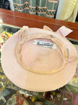 40's pink flower hat